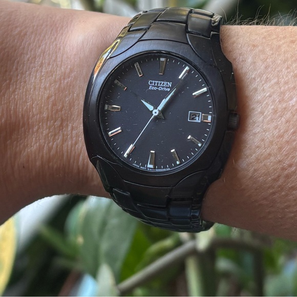 Citizen Eco-Drive Black Stainless Steel Watch